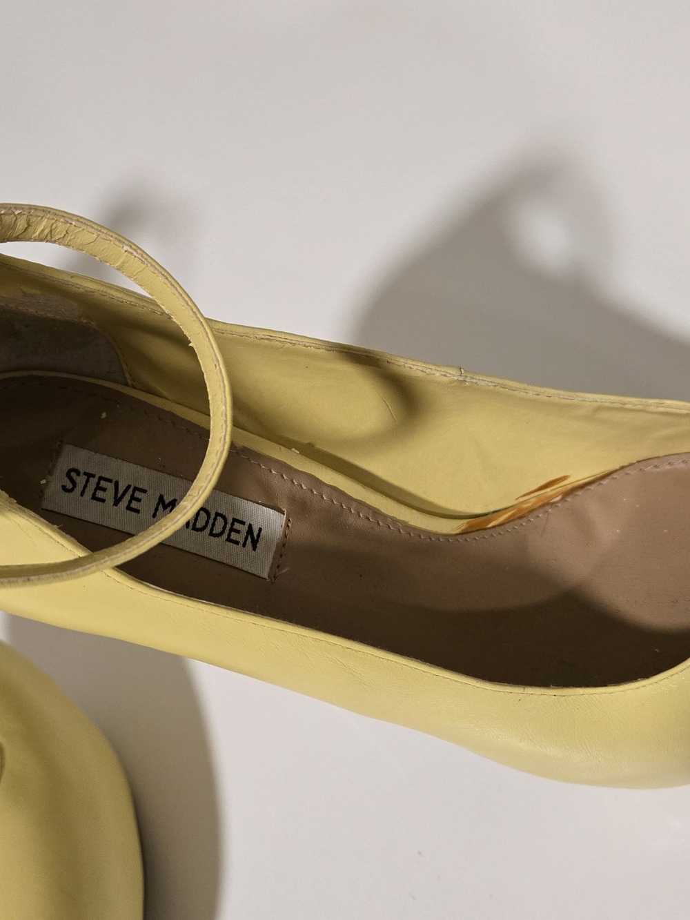 Steve Madden Yellow Larsa Ankle-Strap Platform Pumps - Picture 7 of 12